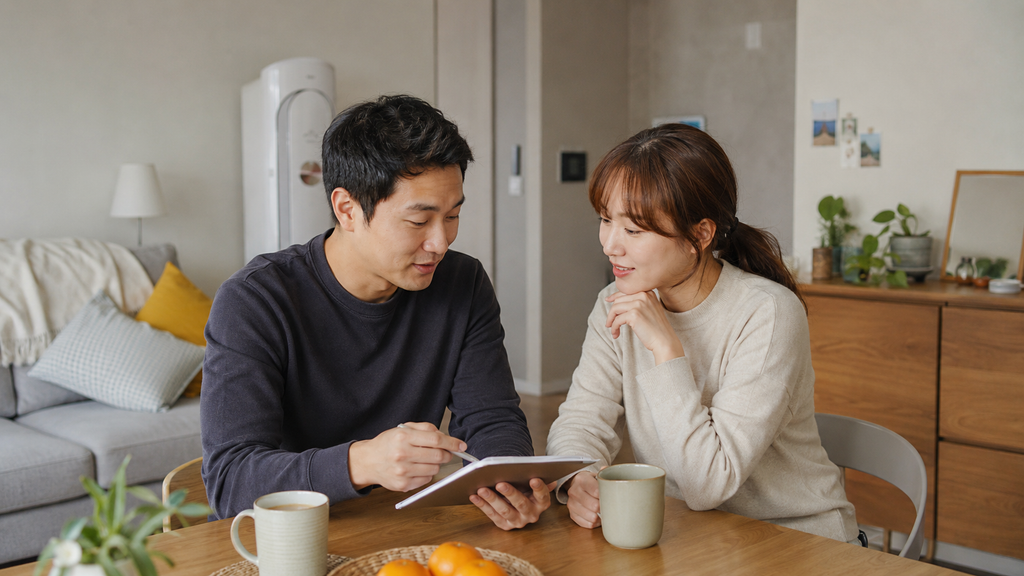 함께 살아갈 방식과 역할을 이야기하는 30대 커플